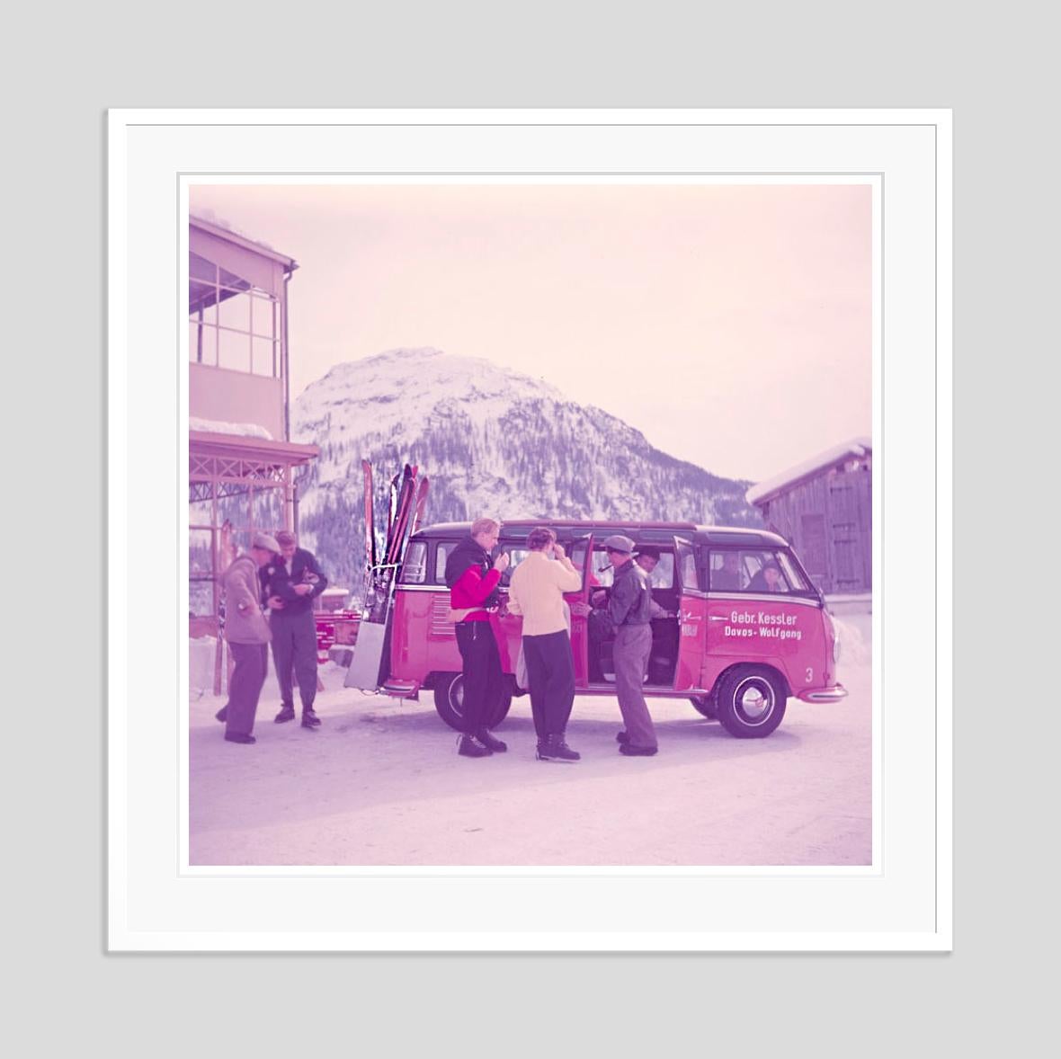 Ski Bus 1954 Limited Signature Stamped Edition  - Modern Photograph by Toni Frissell