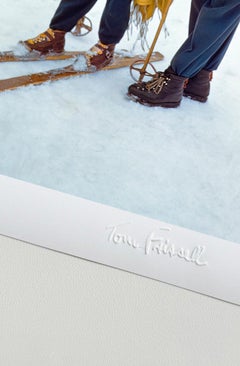 Ski Competition In St Anton 1955 Limited Signature Stamped Edition