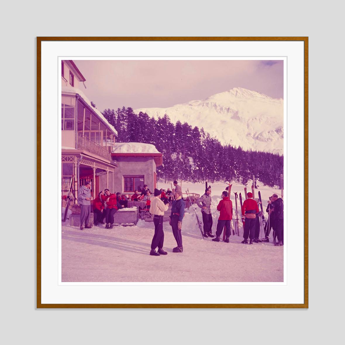 Ski Talk 1951 Limited Signature Stamped Edition  - Photograph by Toni Frissell