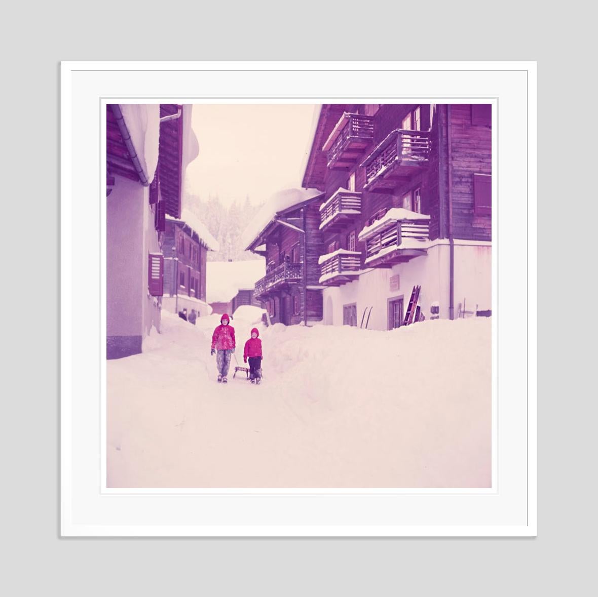 Sledging Trip 1951 Limited Signature Stamped Edition  - Modern Photograph by Toni Frissell