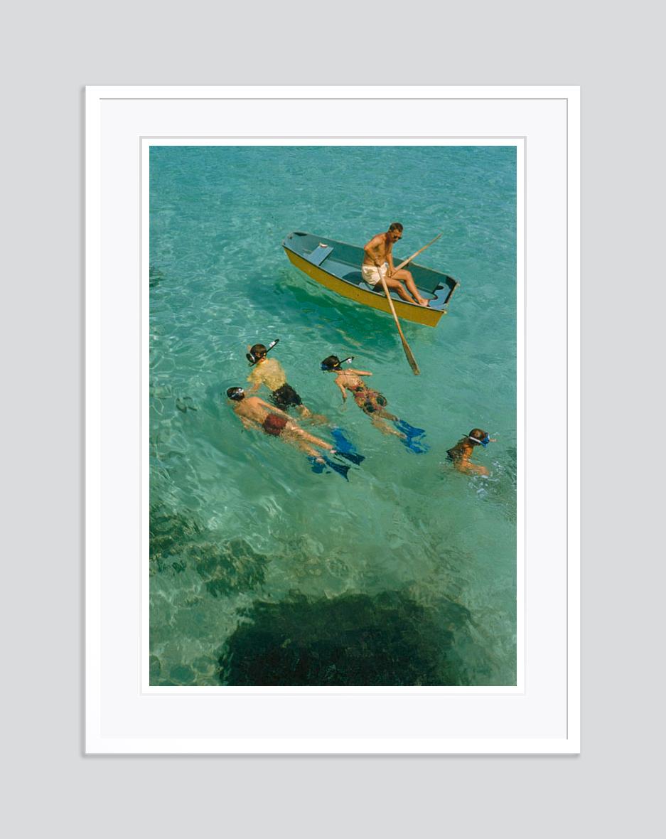 Snorkelling 1956 Limited Signature Stamped Edition  - Modern Photograph by Toni Frissell