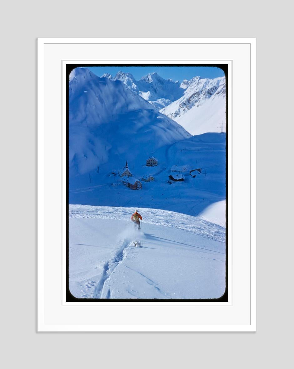 Snow Plough 1955 Limited Signature Stamped Edition  - Modern Photograph by Toni Frissell