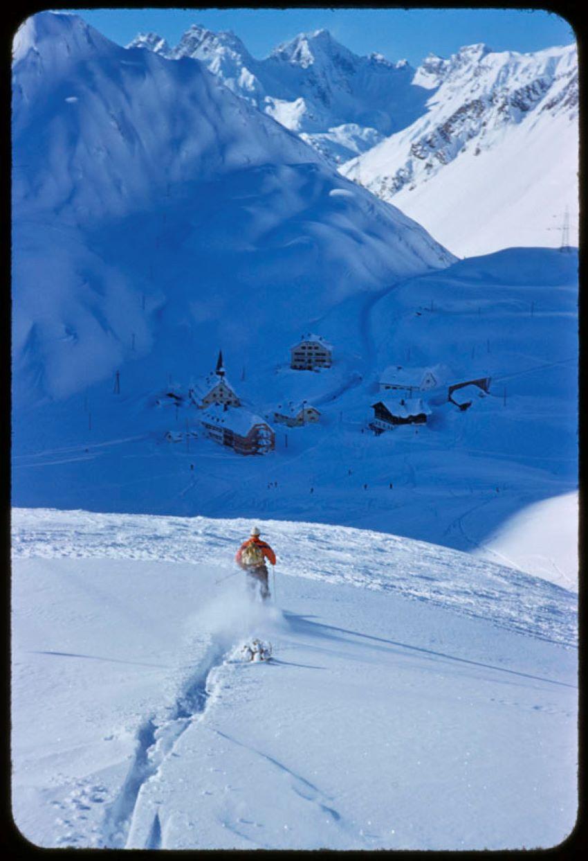 Toni Frissell Color Photograph – Snow Plough 1955 Limitierte, gestempelte Auflage 