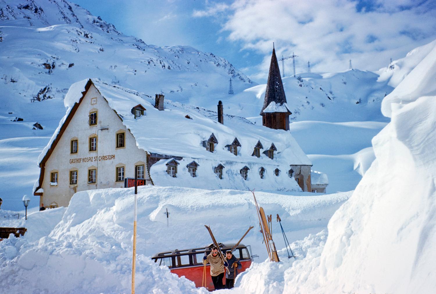 Bus de ski St Anton 1955 Toni Frissell Edition limitée signée et estampillée