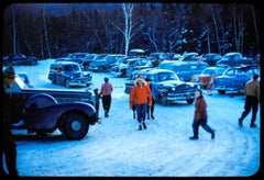 Stowe Mountain Resort 1955 Übergroße, limitierte, gestempelte Auflage 