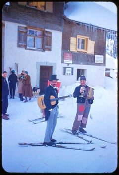 Street Music In The Snow 1955, übergroße, limitierte, gestempelte Auflage 