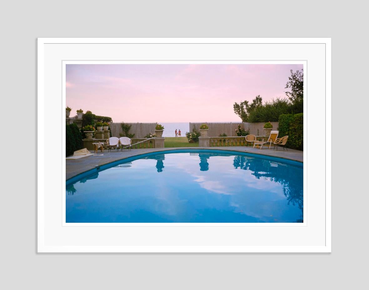 Sunset By The Pool 1962 Limited Signature Stamped Edition  - Modern Photograph by Toni Frissell