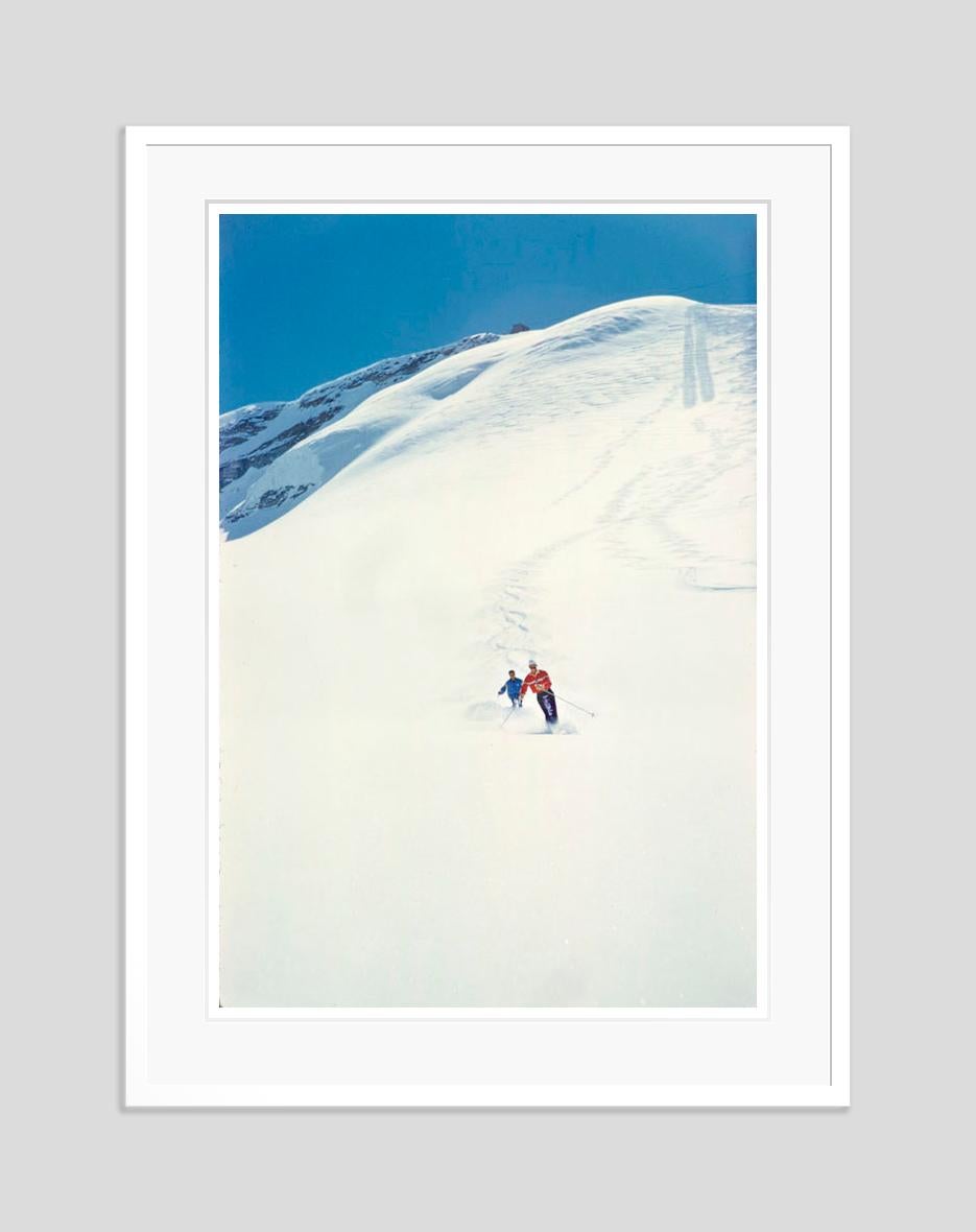 The Perfect Piste 1960 Limited Signature Stamped Edition  - Modern Photograph by Toni Frissell