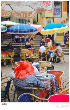 Toni Frissell "Café Capri" 1959 Edición limitada sin marco con sello de firma