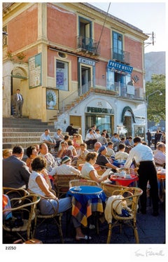 Toni Frissell « Capri Café » – Édition limitée non encadrée, signée et estampillée