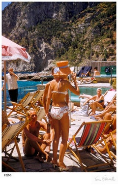 Toni Frissell „Capri Hat“ – Ungerahmte, limitierte Auflage mit Signaturstempel