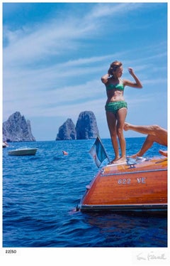 Toni Frissell 'Capri Riva Boat' 1955 Limited Signature Stamped Edition