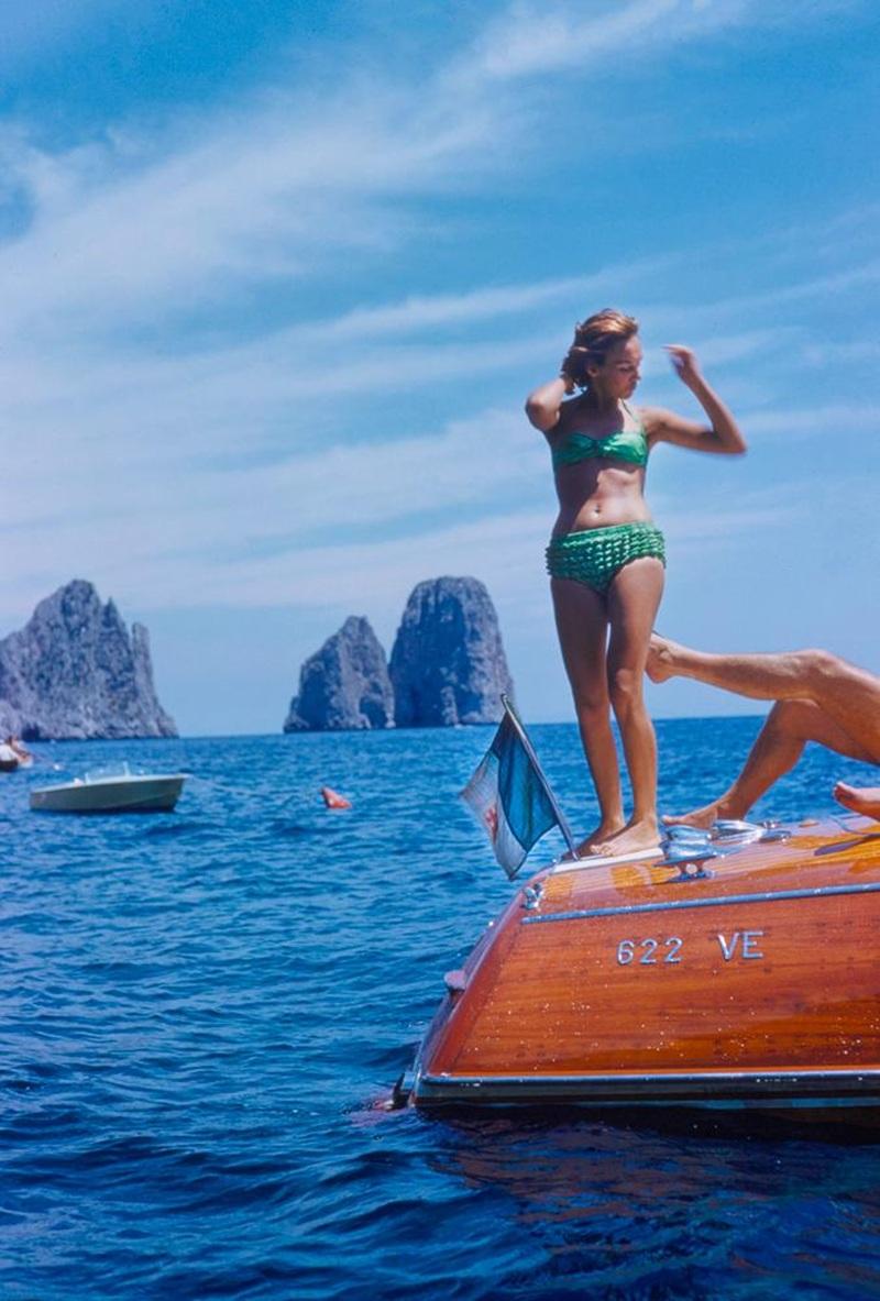 Toni Frissell 'Capri Riva Boat' 1955 Édition limitée signée et estampillée