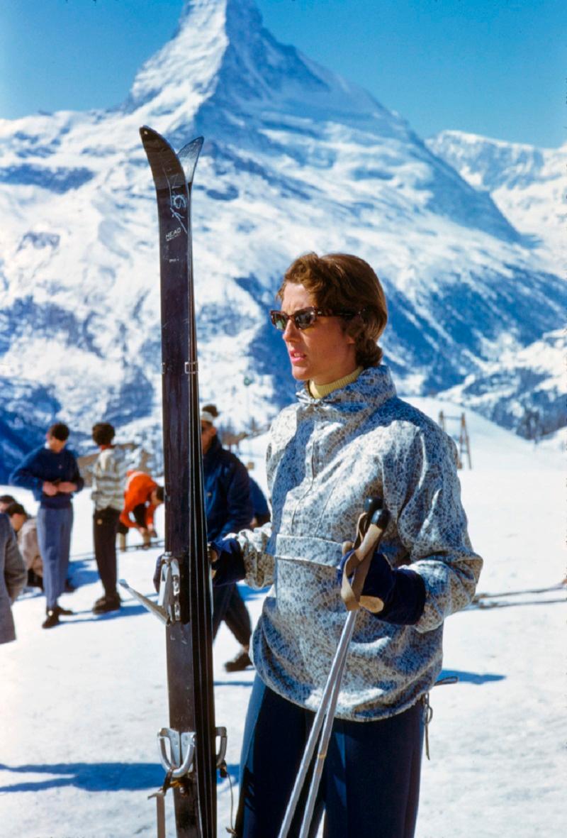Toni Frissell «Zermatt Skier»: edición limitada sin enmarcar, con sello de autor