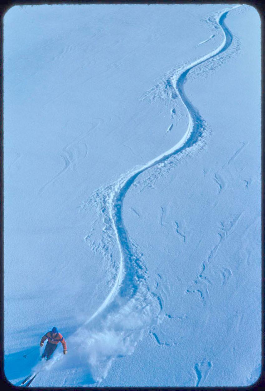 Toni Frissell Color Photograph - Tracks In The Snow 1955 Limited Signature Stamped Edition 