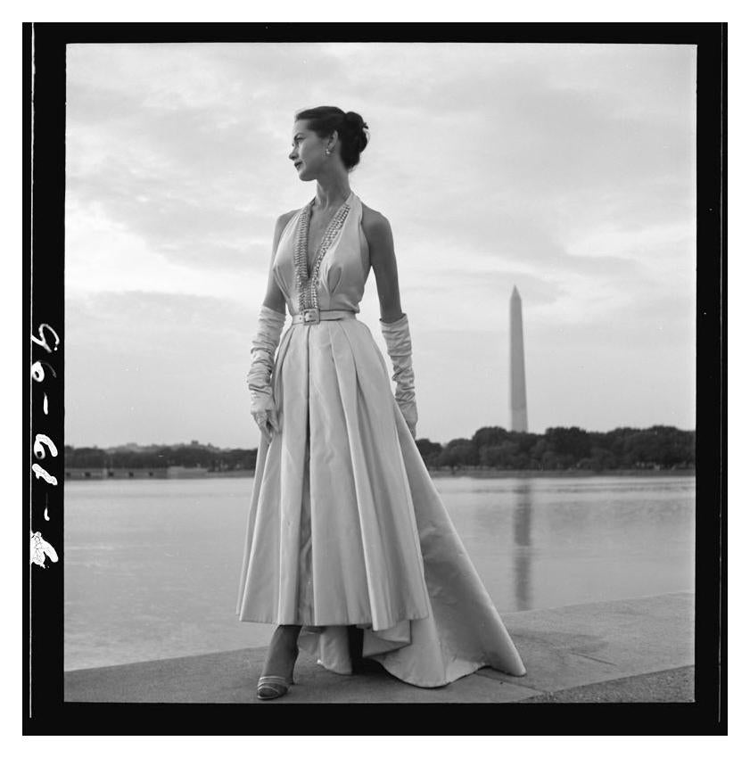 Toni Frissell Color Photograph - Washington Monument Fashion Shoot Limited Signature Stamped Edition 