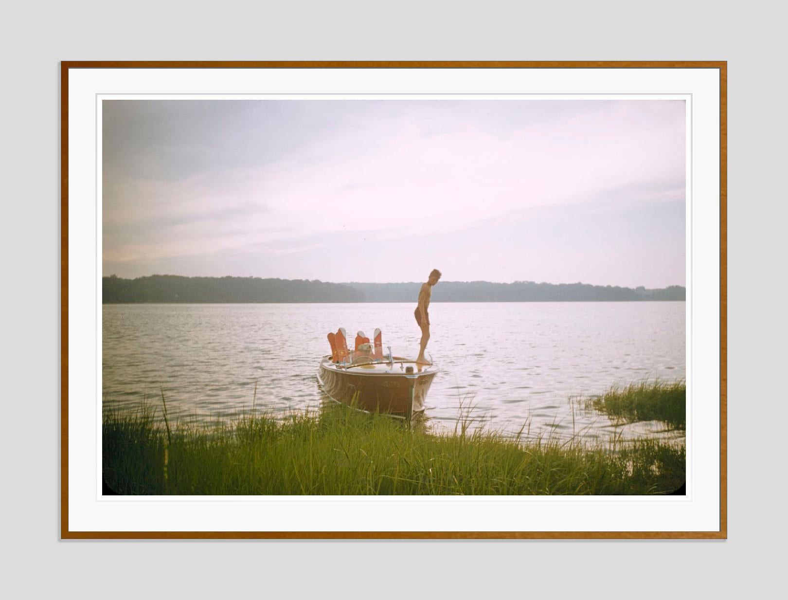 Water Skiing 1956 Limited Signature Stamped Edition  - Photograph by Toni Frissell