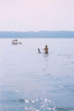 Wasserskifahren 1956 Übergroße, limitierte, gestempelte Auflage 
