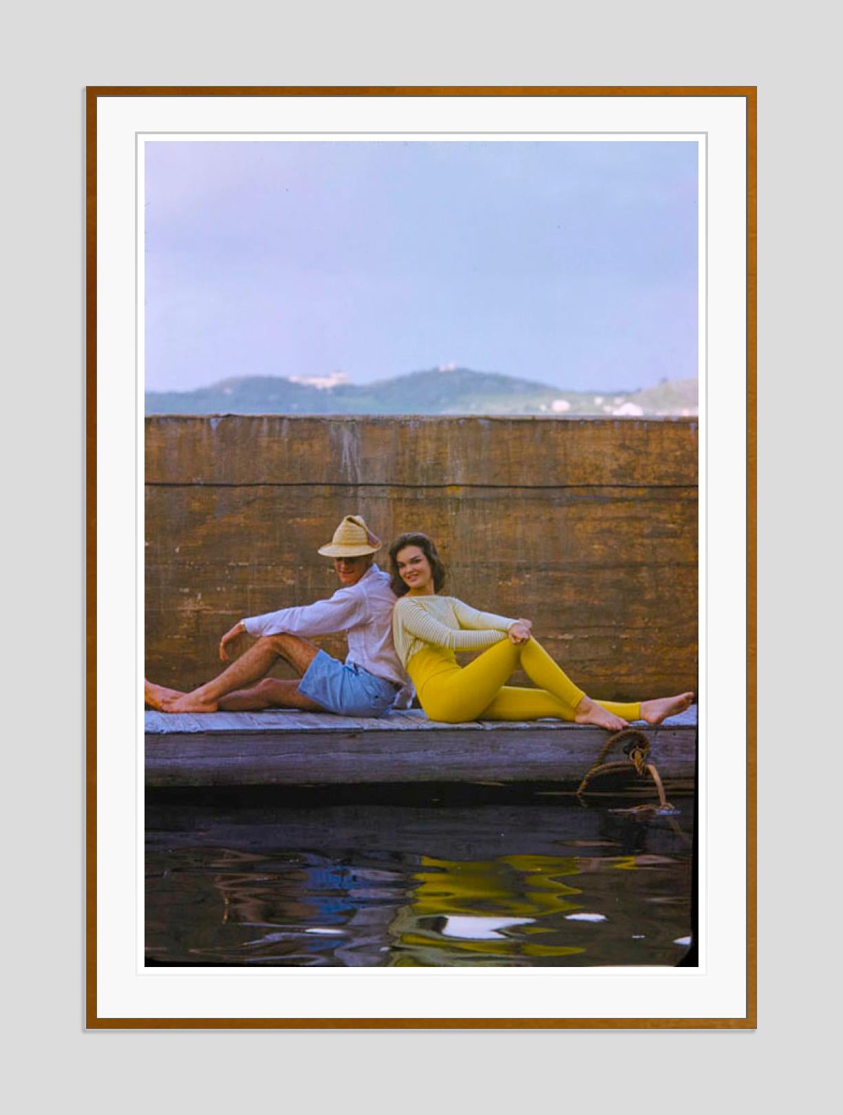 Waterside In Bermuda 1960 Limited Signature Stamped Edition  - Photograph by Toni Frissell