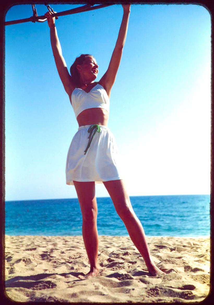 Toni Frissell Color Photograph - Workout On The Beach 1944 Limited Signature Stamped Edition 