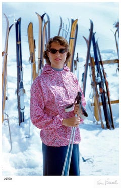 'Zermatt Ski Fashion' Unframed Limited Signature Stamped Edition
