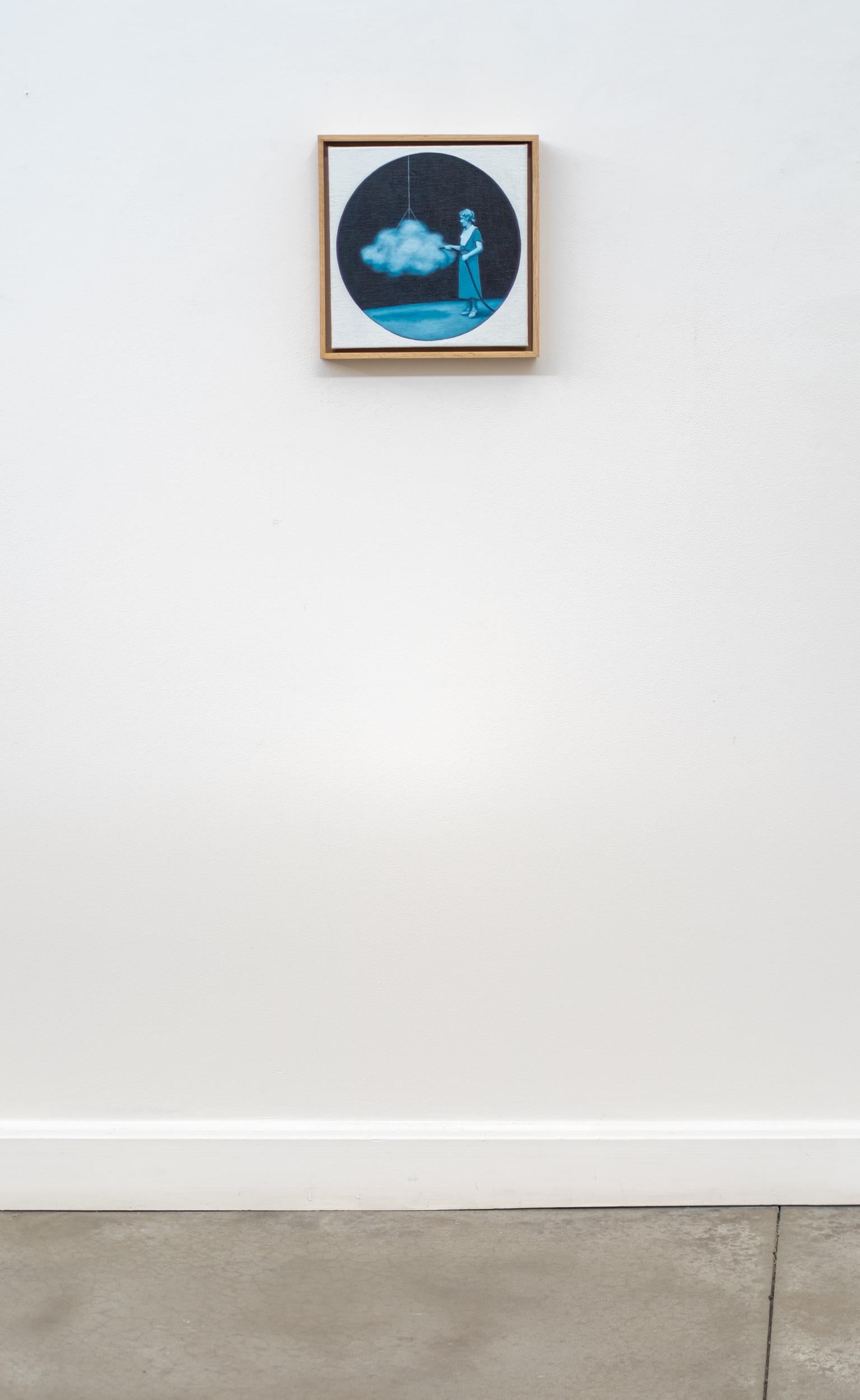 Fill 'er Up - surreal, figurativ, zeitgenössisch, Öl auf Leinen – Painting von Toni Hamel