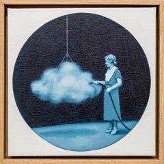 Fill 'er Up - surreal, figurativ, zeitgenössisch, Öl auf Leinen