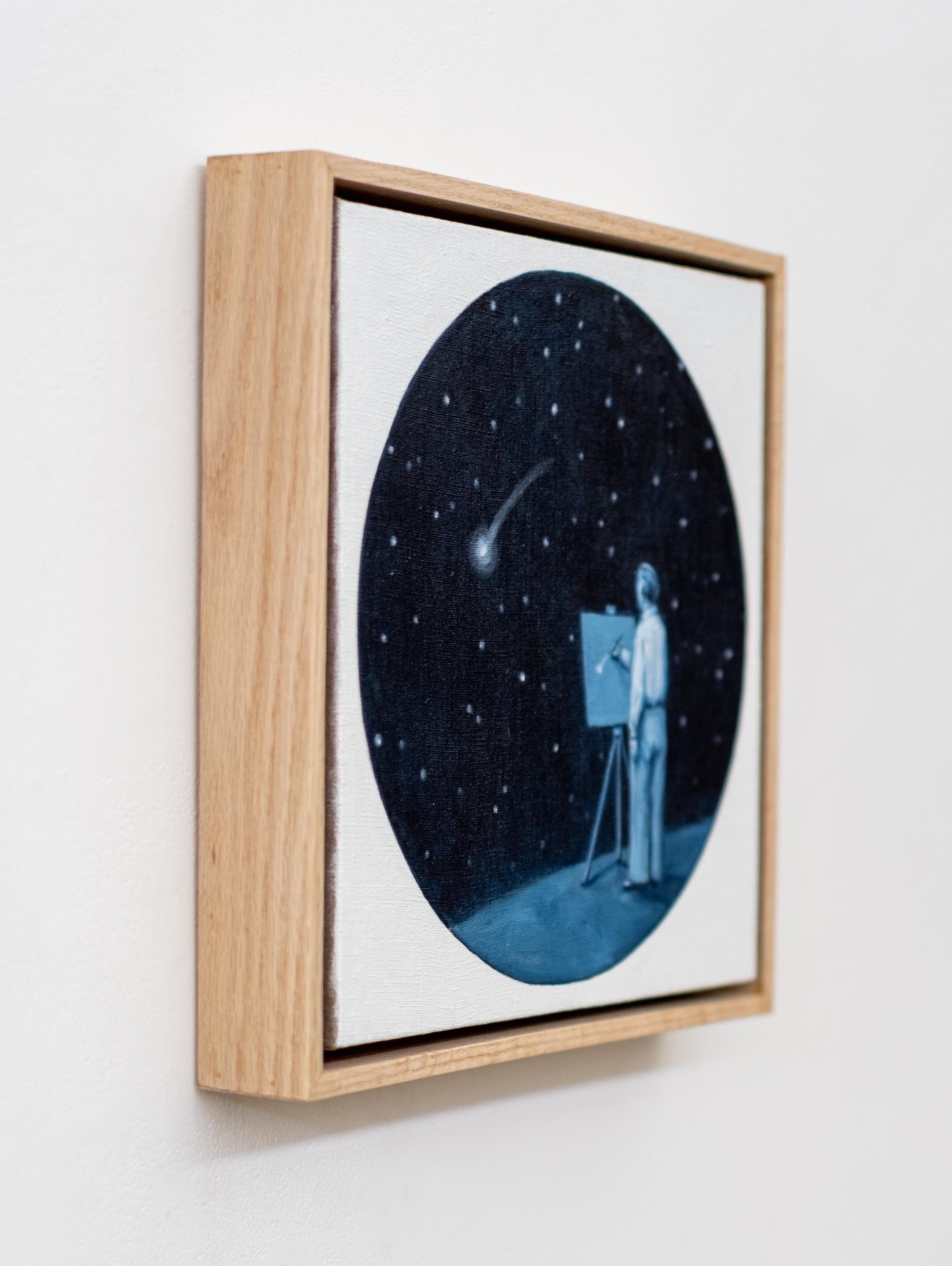 Flüchtig - surreal, figurativ, zeitgenössisch, Öl auf Leinen (Surrealismus), Painting, von Toni Hamel
