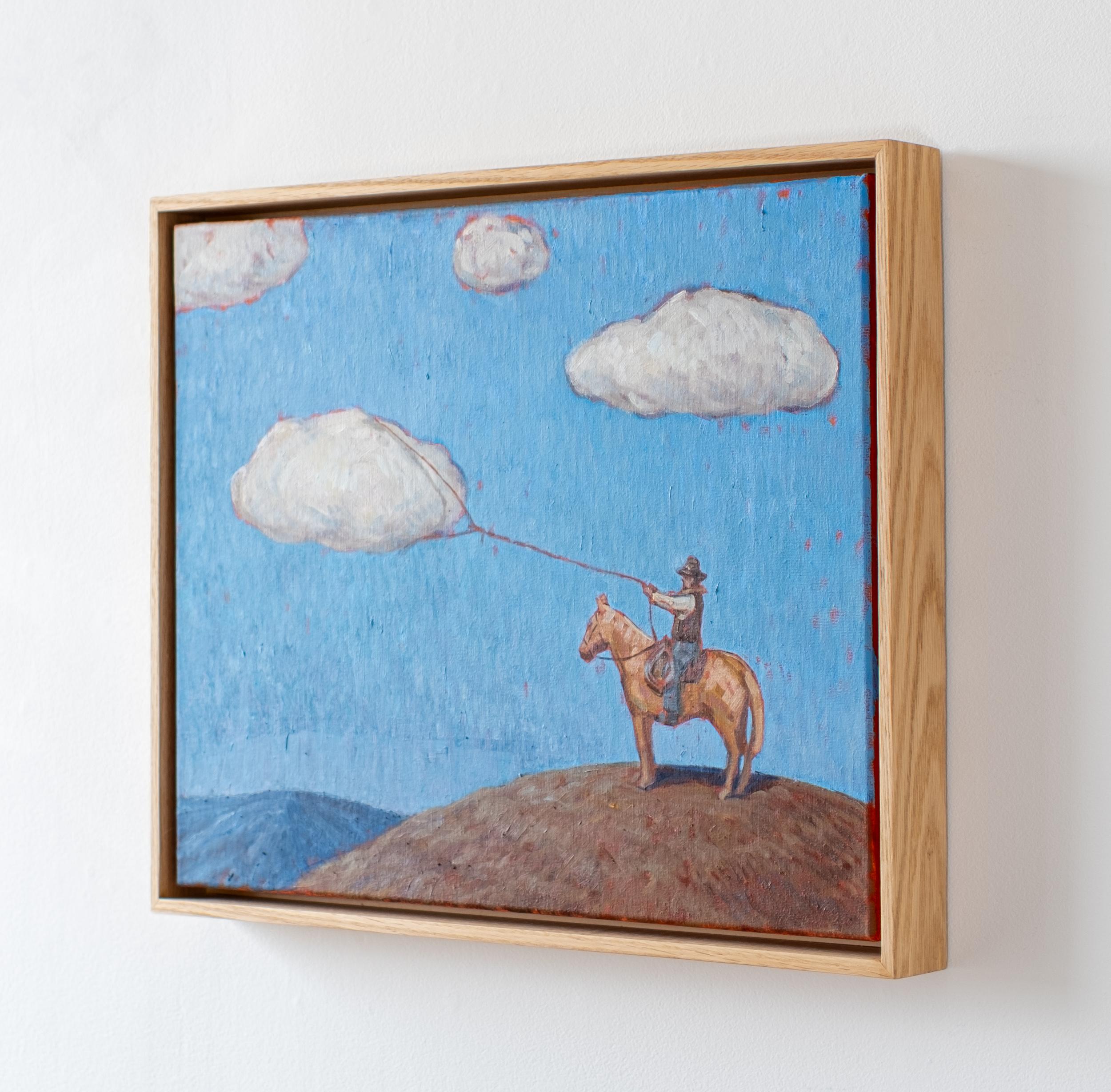 Howdy (The Final Frontier) - surreal, contemporary, figurative, oil on canvas - Surrealist Painting by Toni Hamel