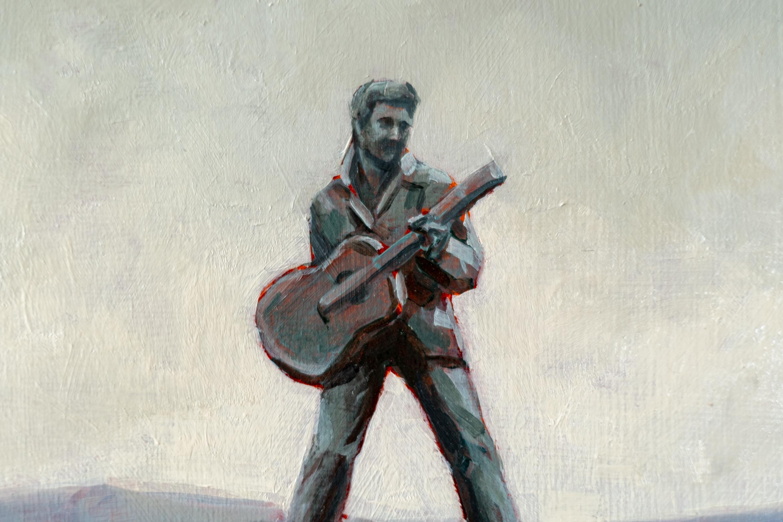 I'm Going to Graceland - surréaliste, figuratif, contemporain, huile sur toile en vente 4