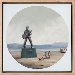 I'm Going to Graceland - surréaliste, figuratif, contemporain, huile sur toile