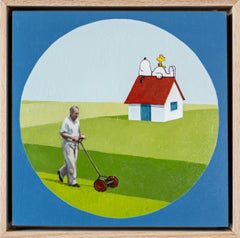 Lazy, Hazy, Crazy Days of Summer - surreal, zeitgenössisch, Öl auf Leinwand