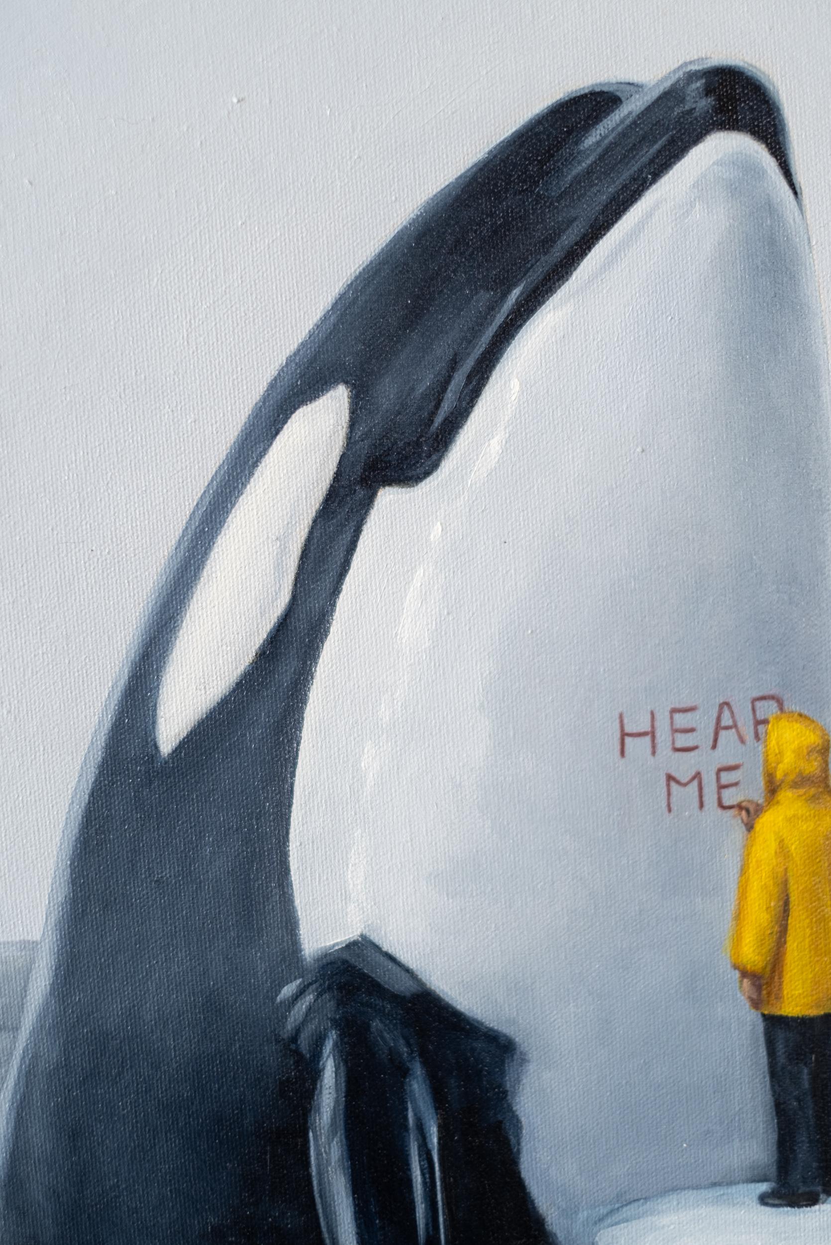 The Activist 5 (Hear Me) - surreal, contemporary, figurative, oil on canvas en vente 2