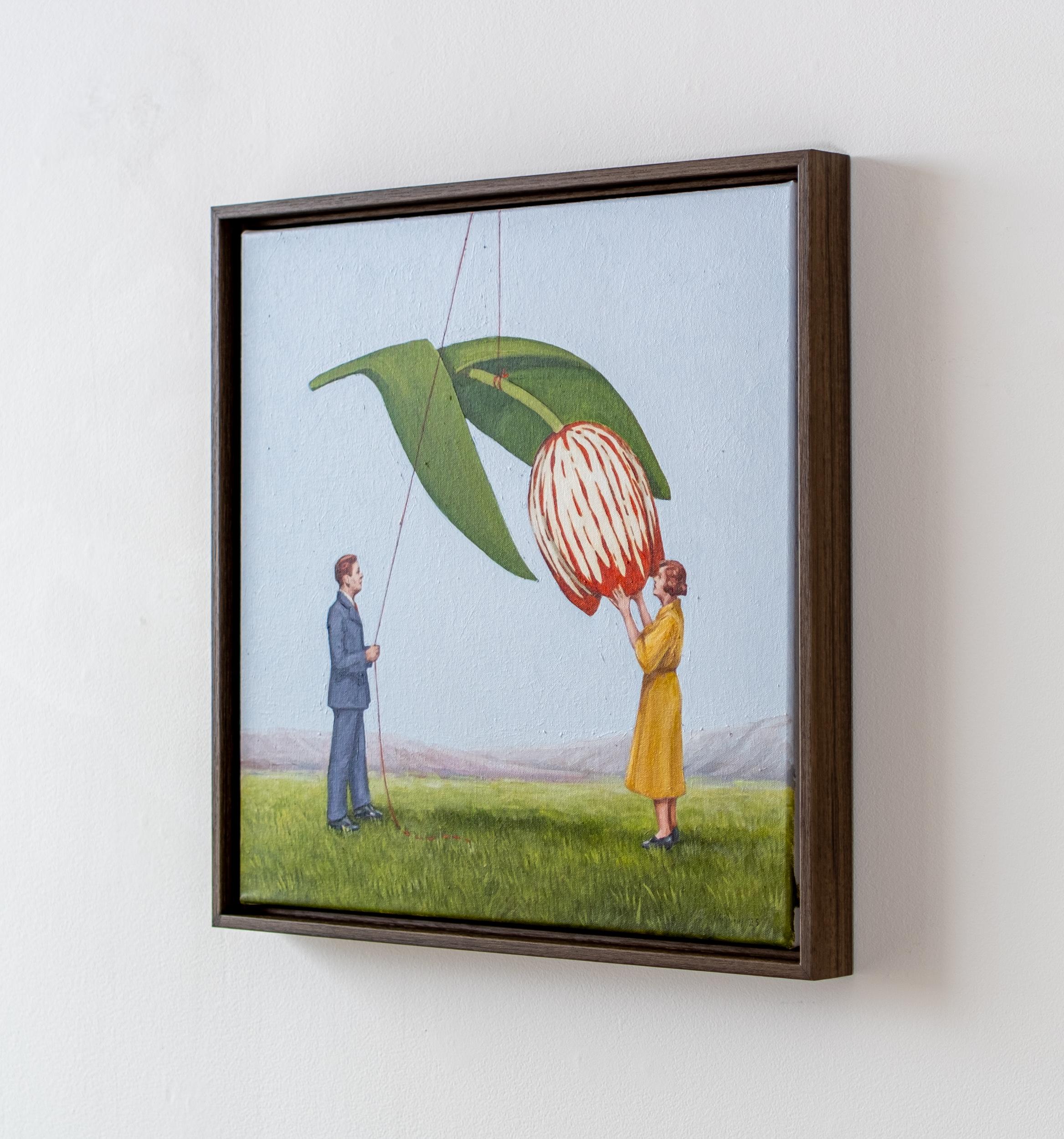 Valentine - surreal, contemporary, figurative, oil on canvas - Painting Surrealismo di Toni Hamel