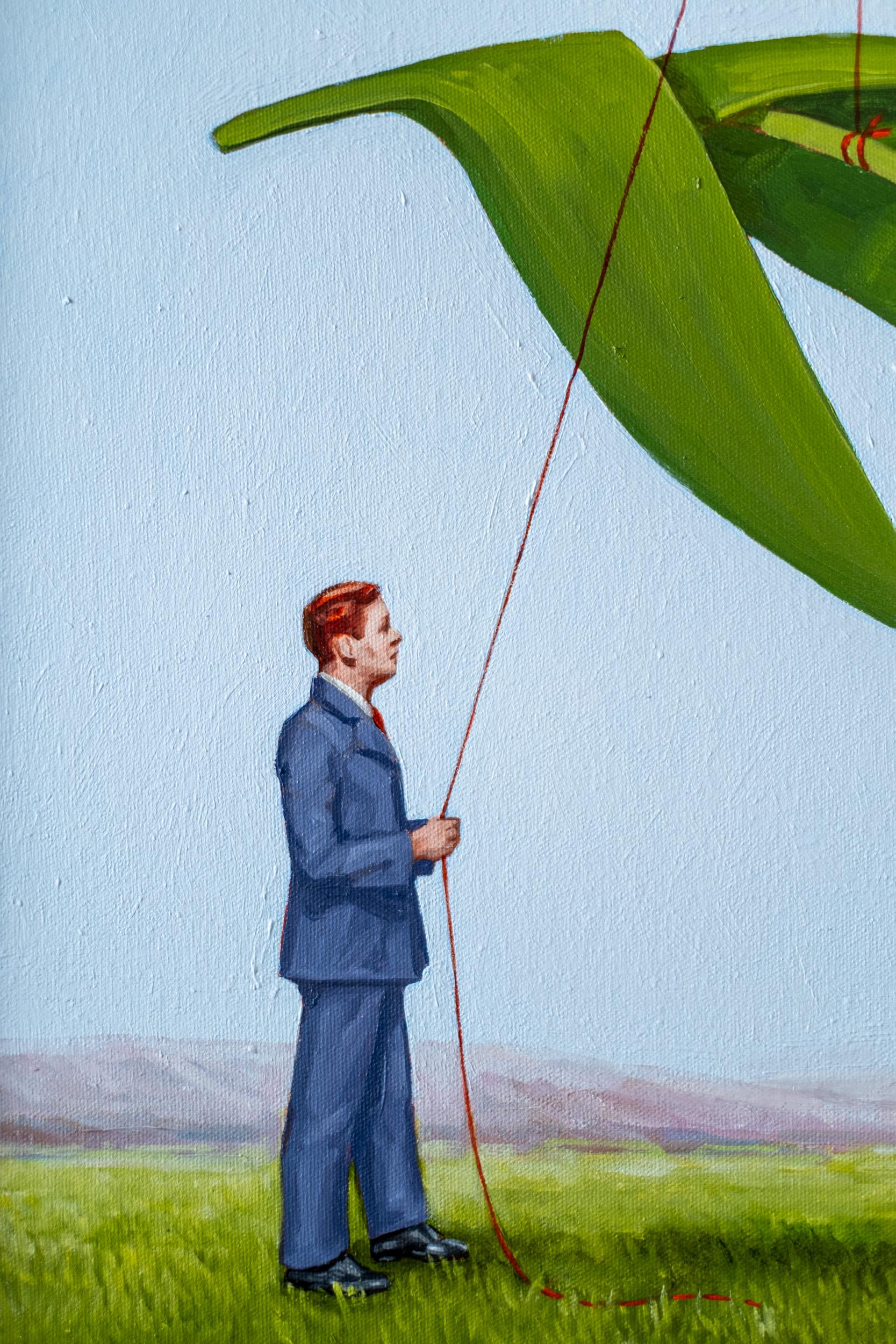 Valentine - surreal, contemporary, figurative, oil on canvas in vendita 3