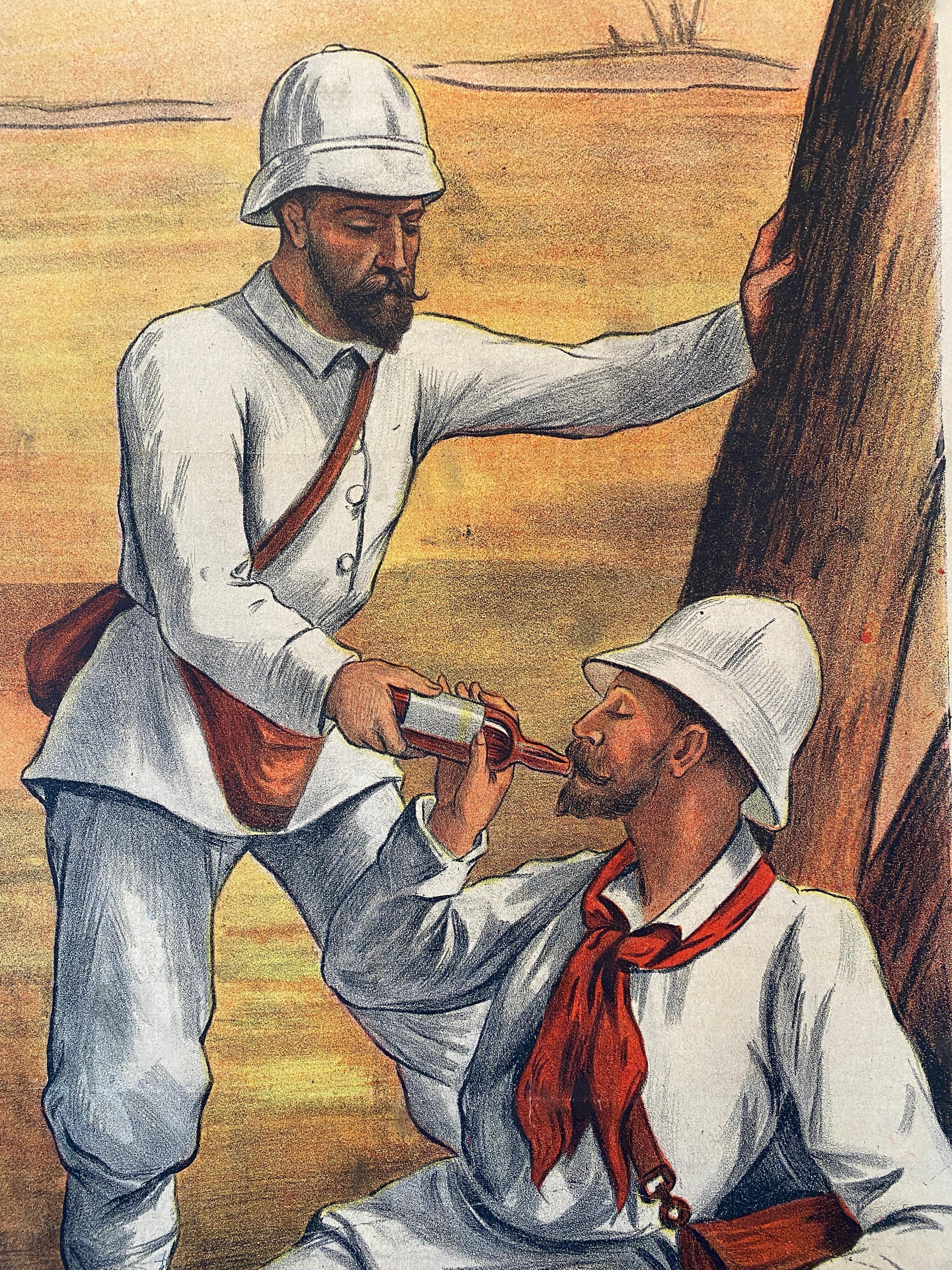 'Toni-Kola', Original Antique Early 19th Century Colonial Propaganda Poster For Sale 1