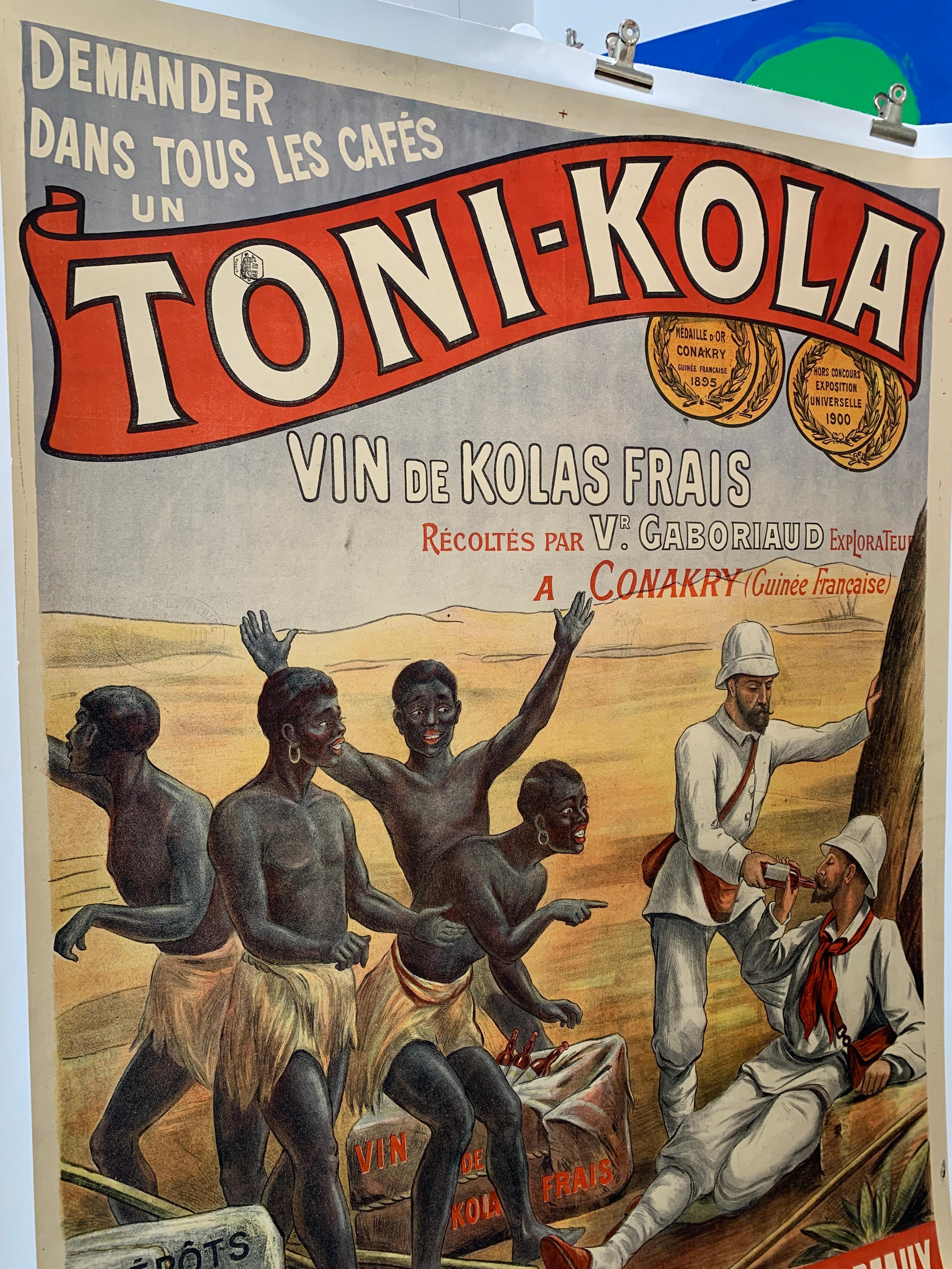 Français Coloni, affiche de propagande coloniale originale et ancienne du début du 19e siècle en vente