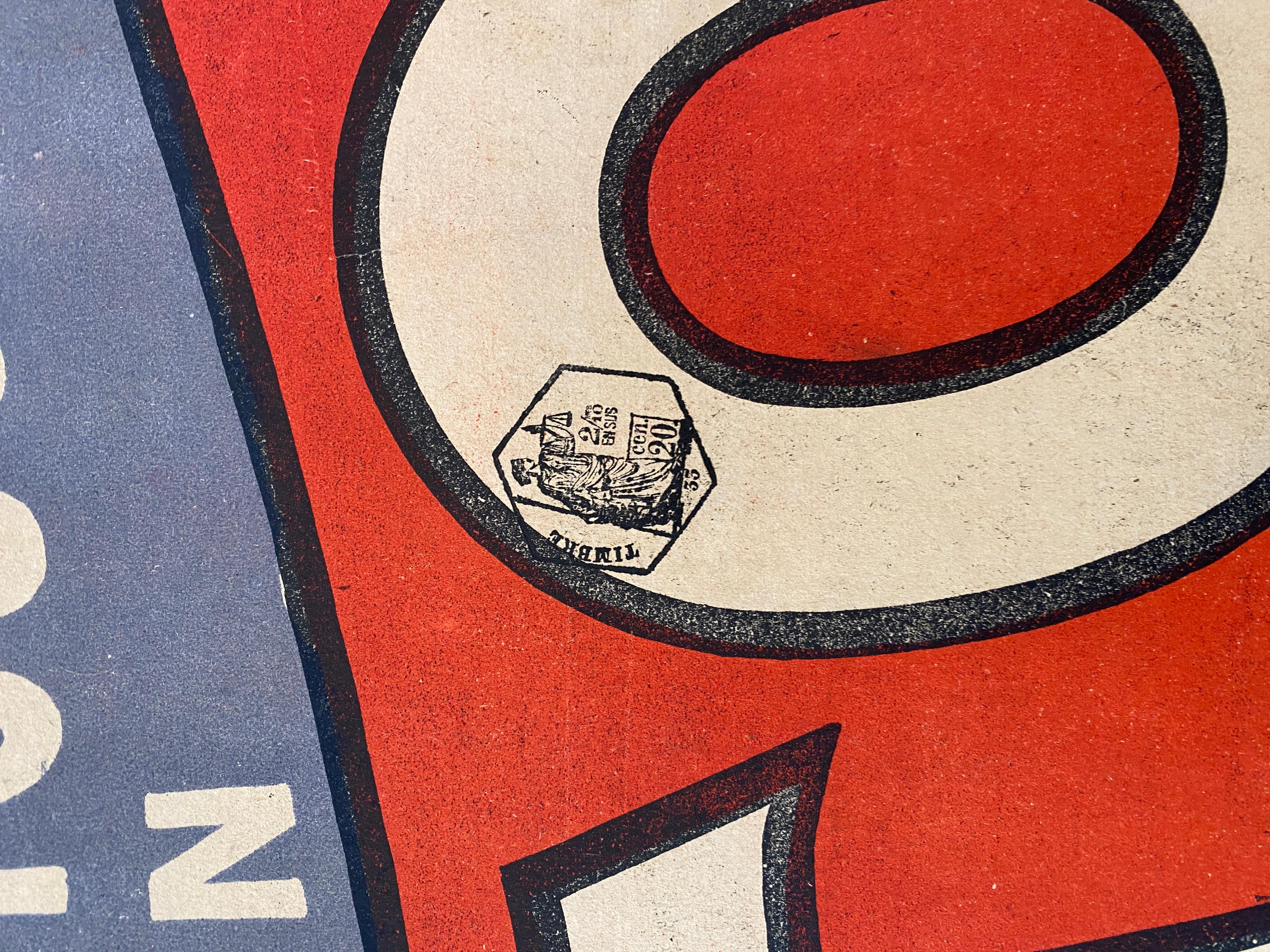 Victorian 'Toni-Kola', Original Antique Early 19th Century Colonial Propaganda Poster For Sale