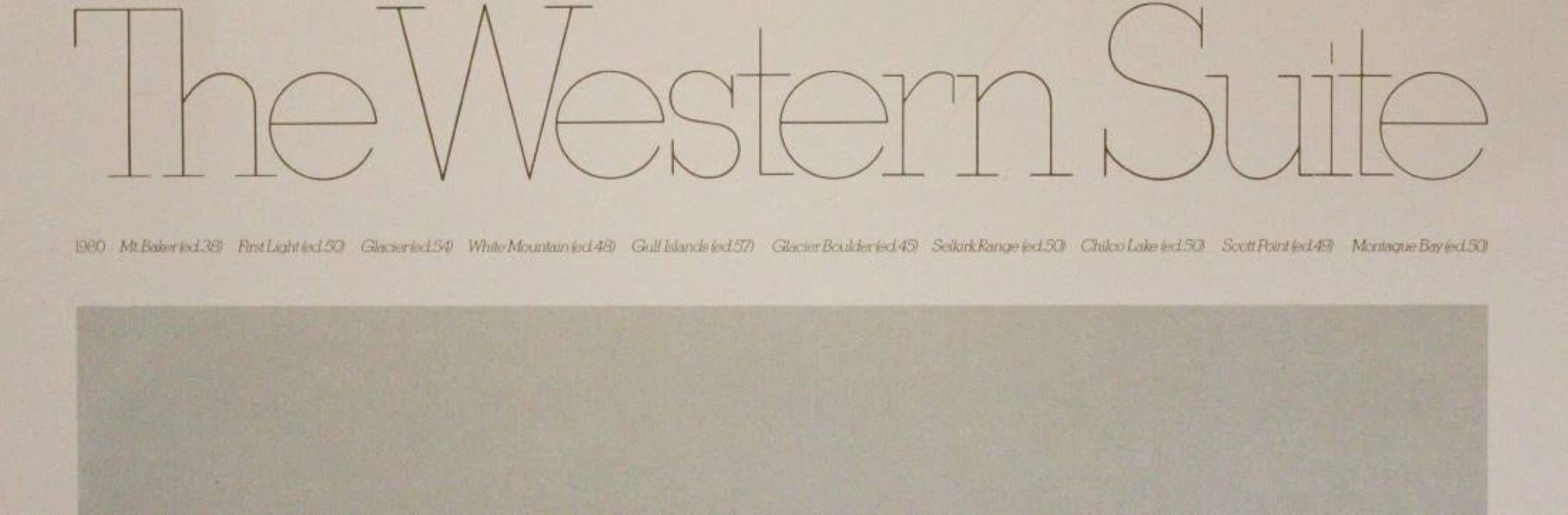 Poster-Serigraphien, The Western Suite – Print von Toni Onley