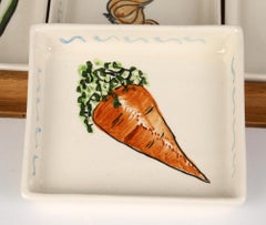 Toni Raymond Mid-Century Pottery Serving Dishes on Fitted Tray