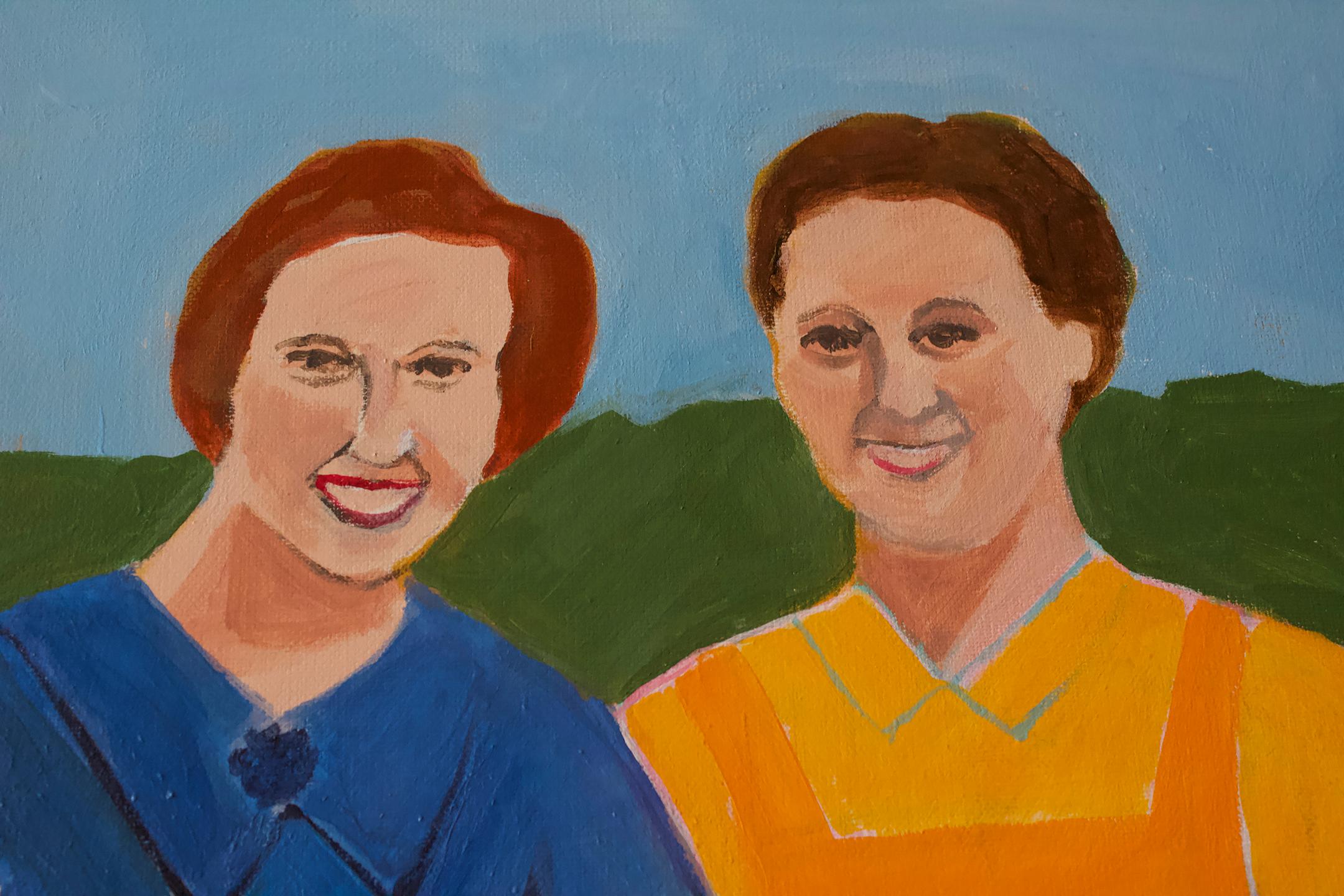 painting three sisters