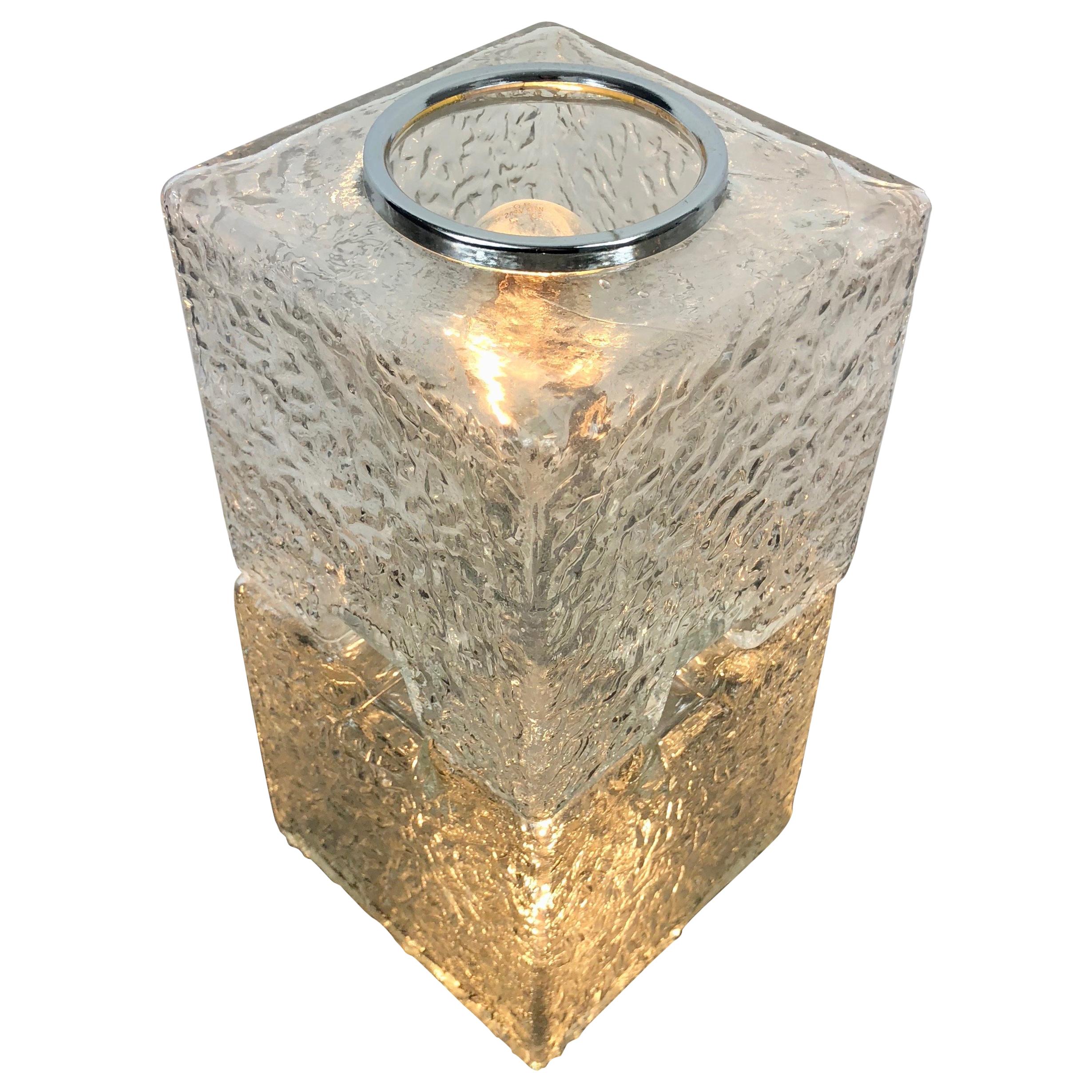 Toni Zuccheri by VeArt Murano Glass 1970s Italian Design of Table Lamp