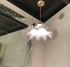 Lustre Toni Zuccheri en verre de Murano et laiton, 1955, Italie