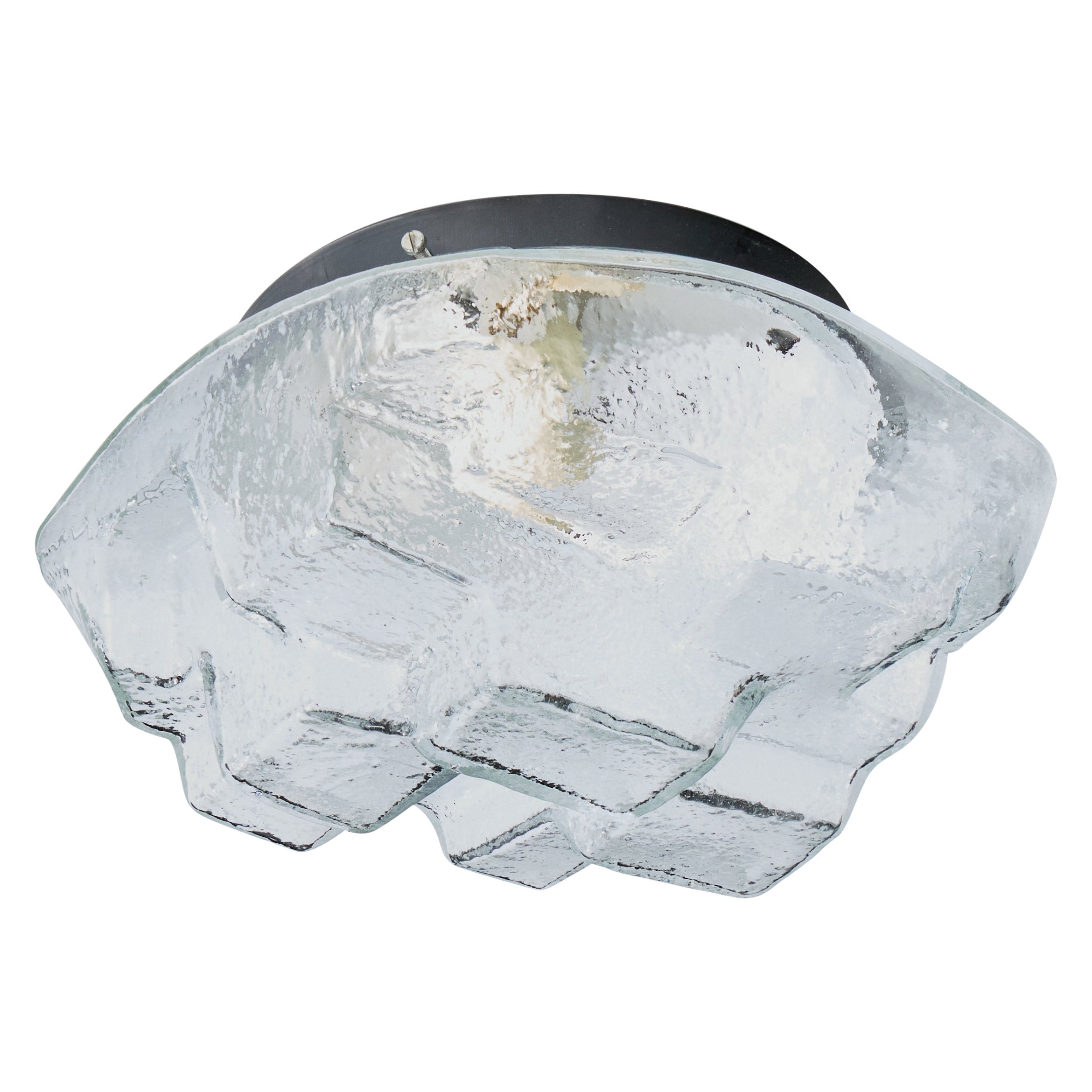 Toni Zuccheri, Monture affleurante, verre, métal, Italie, années 1960 en vente