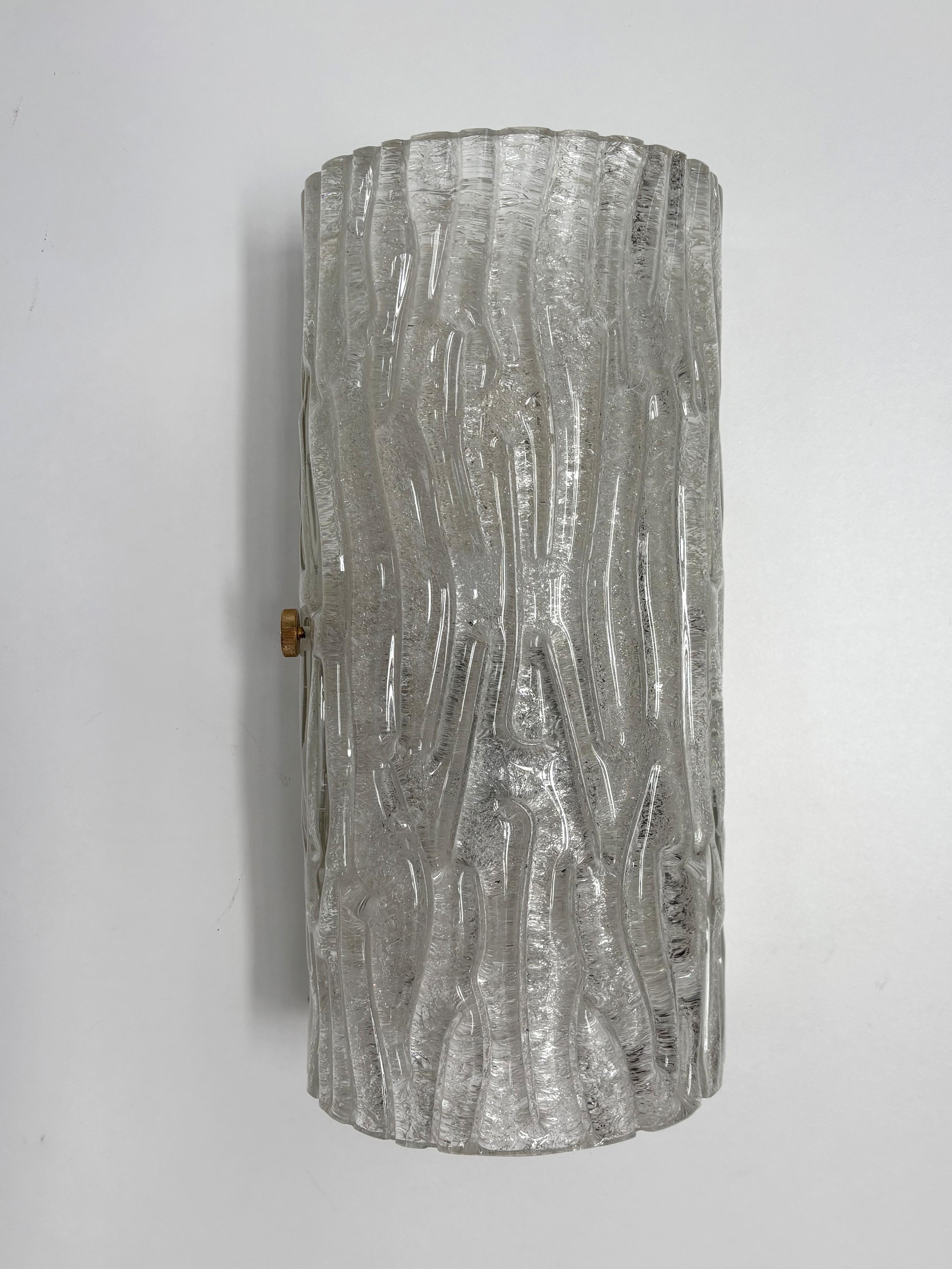 Toni Zuccheri for Seguso Murano Italian Midcentury Glass Sconces Wall Lamps 1950 For Sale 4