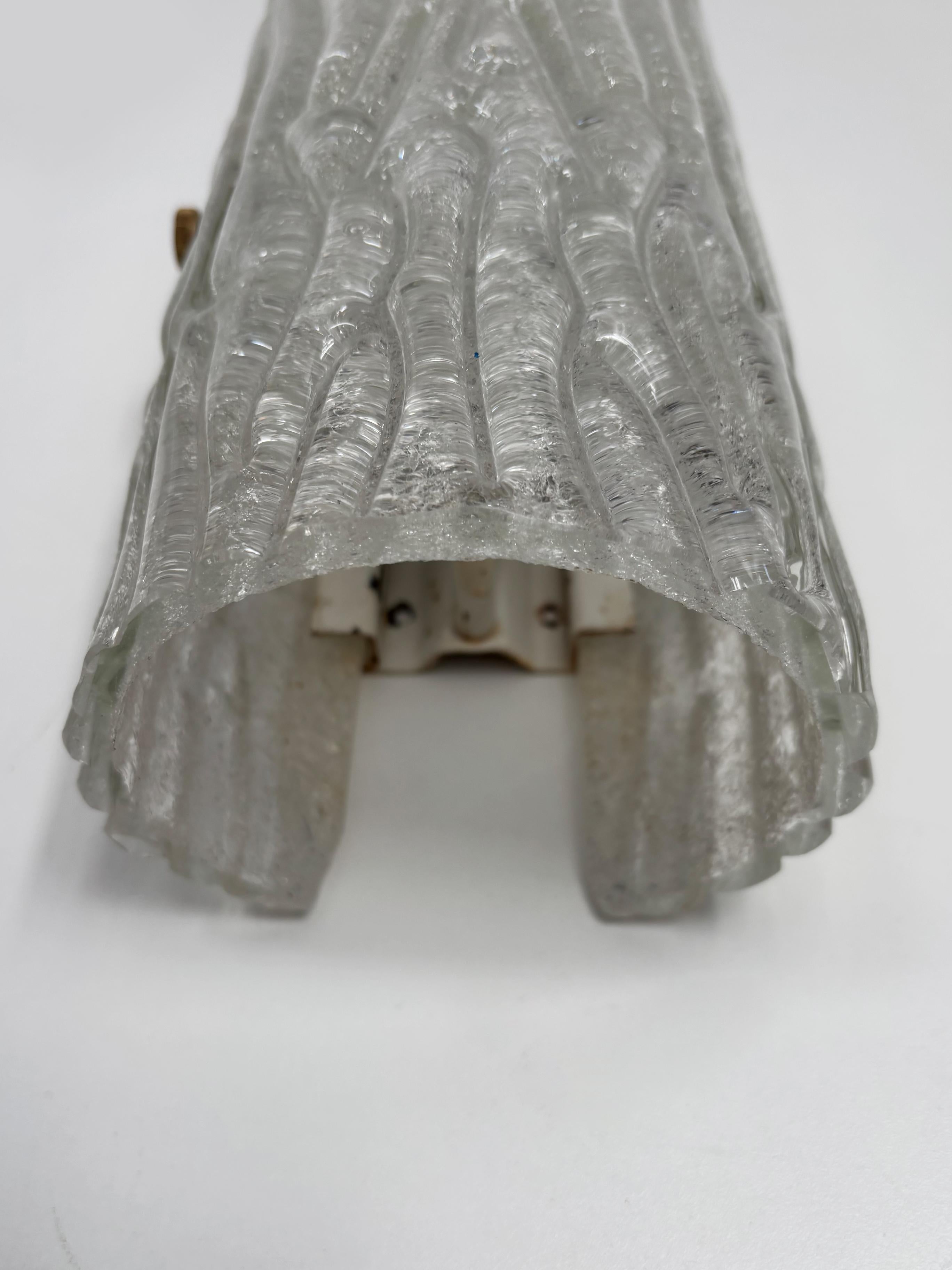 Toni Zuccheri for Seguso Murano Italian Midcentury Glass Sconces Wall Lamps 1950 For Sale 6