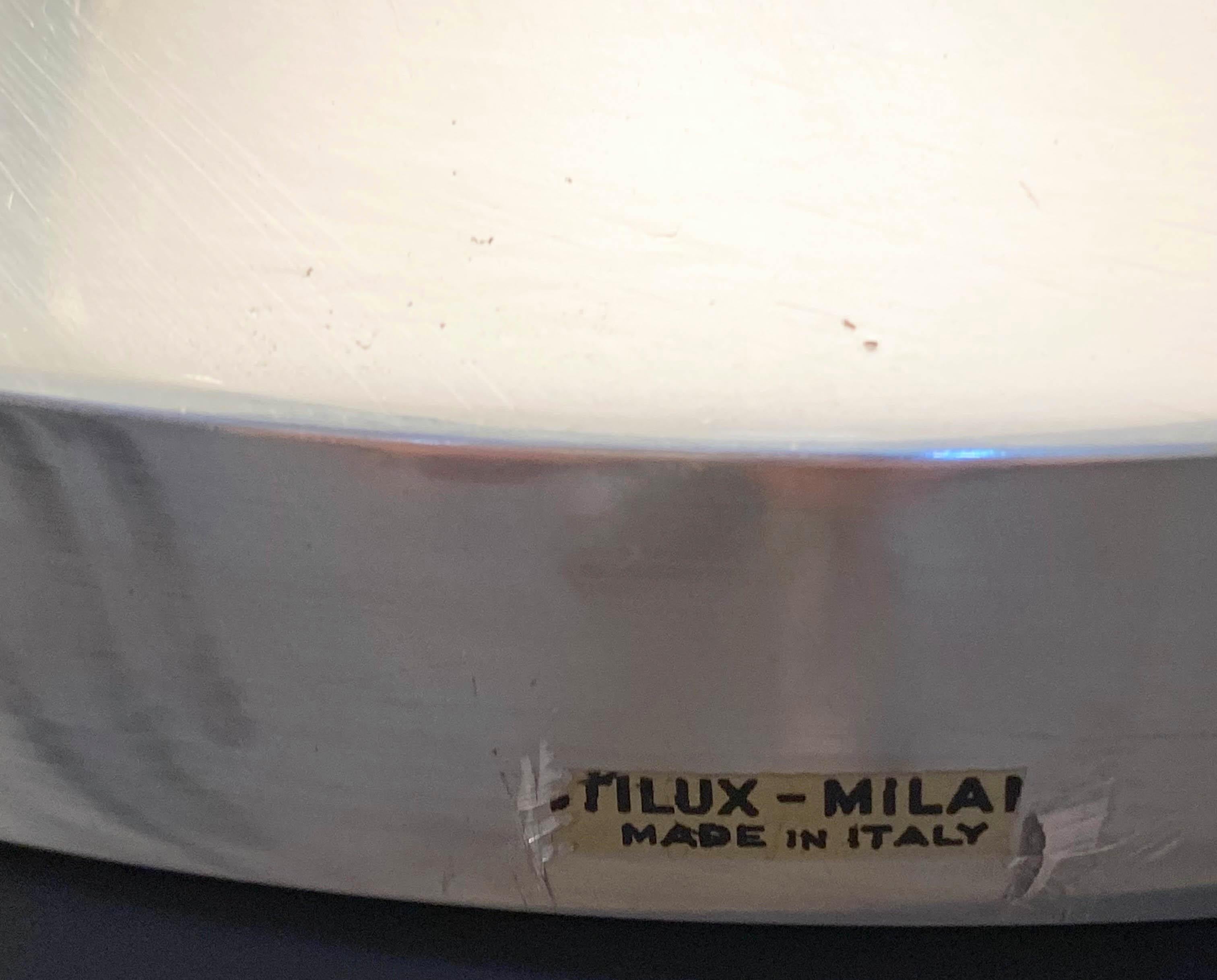 Lampe de bureau Stilux Milano en chrome et verre, Italie, années 1970 Bon état - En vente à Naples, IT
