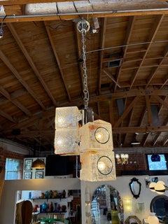 Toni Zuccheri for VeArt Murano 6 Light Pendant, Italy, 1970s