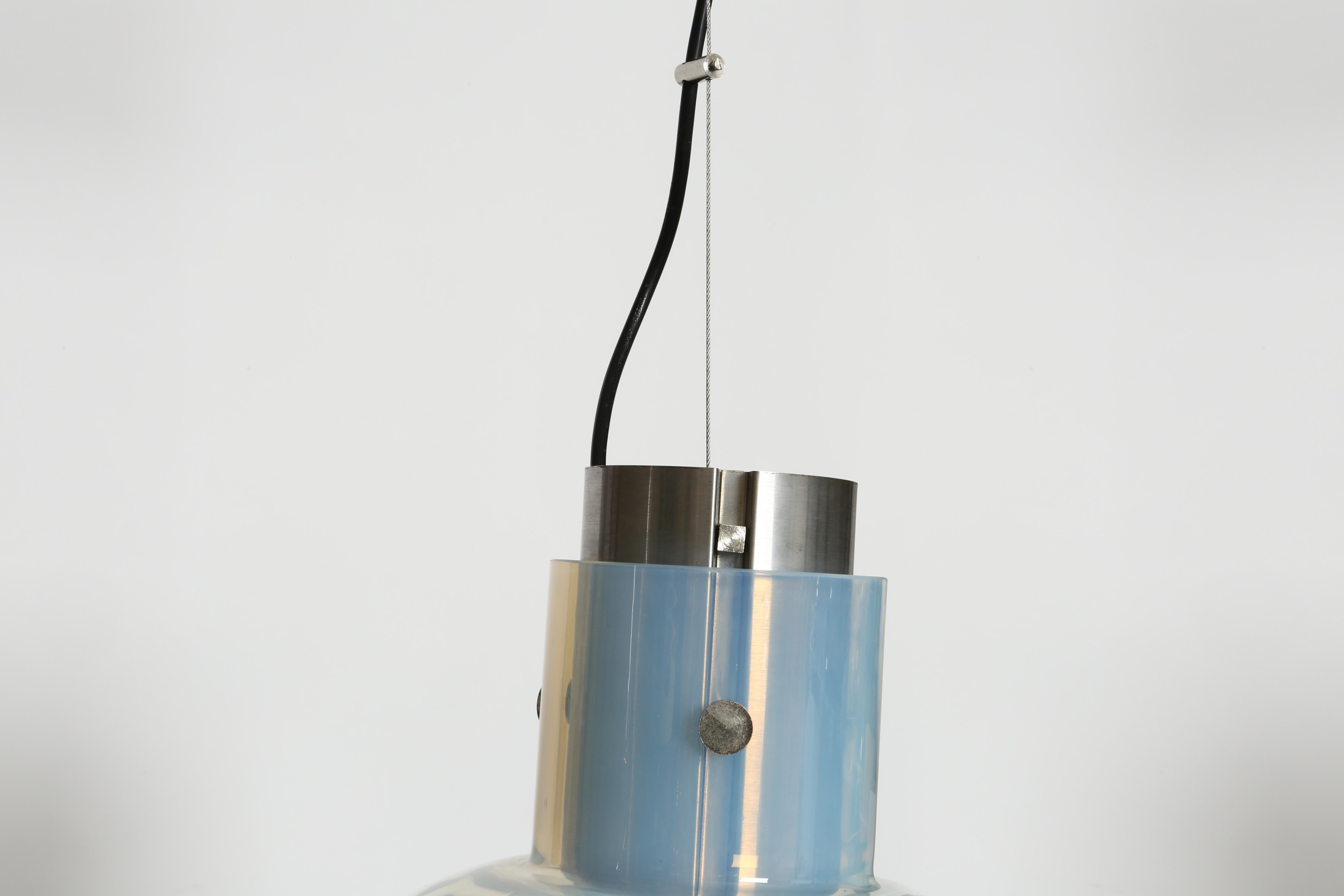 Metal Toni Zuccheri for VeArt Murano Glass Suspension For Sale