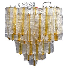 Toni Zuccheri for Venini Chandelier in Two-Toned Glass